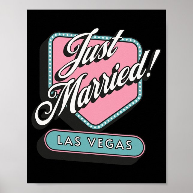 Poster Marié Las Vegas Mariage mariée (Devant)