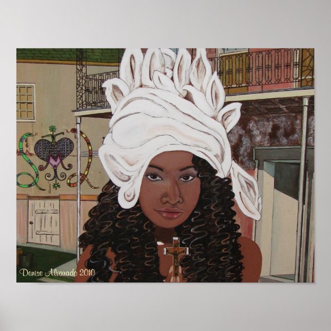 Poster Marie Laveaux dans le quartier français (Devant)