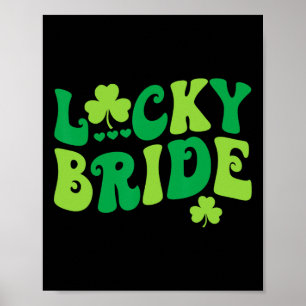 Poster Mariée Chanceuse Marié Couples Mariage Corresponda