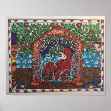 mariée choisie en palanquin de style Madhubani