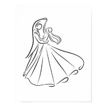 "Mariée et Mariage de chambre première danse art