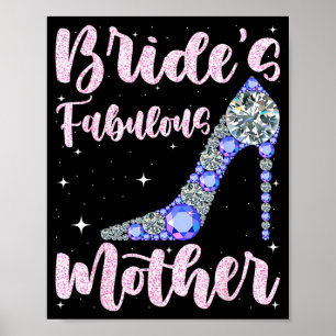 Poster Mariée fabuleuse de mère jour de mariage heureux m