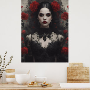 Poster Mariée gothique