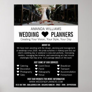 Poster Mariée & Salle, Mariage Planificateur d'événements