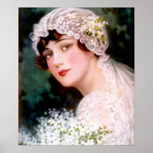 Poster Mariée vintage