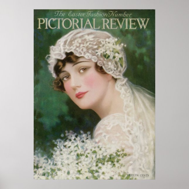 Poster Mariée vintage de Pâques (Devant)