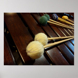 Poster Marimba Mallets sur Marimba