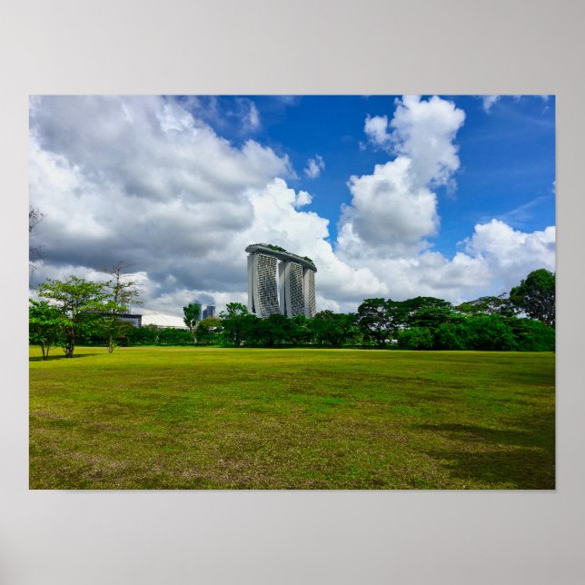Poster Marina Bay Sands Singapour Skyline (Devant)