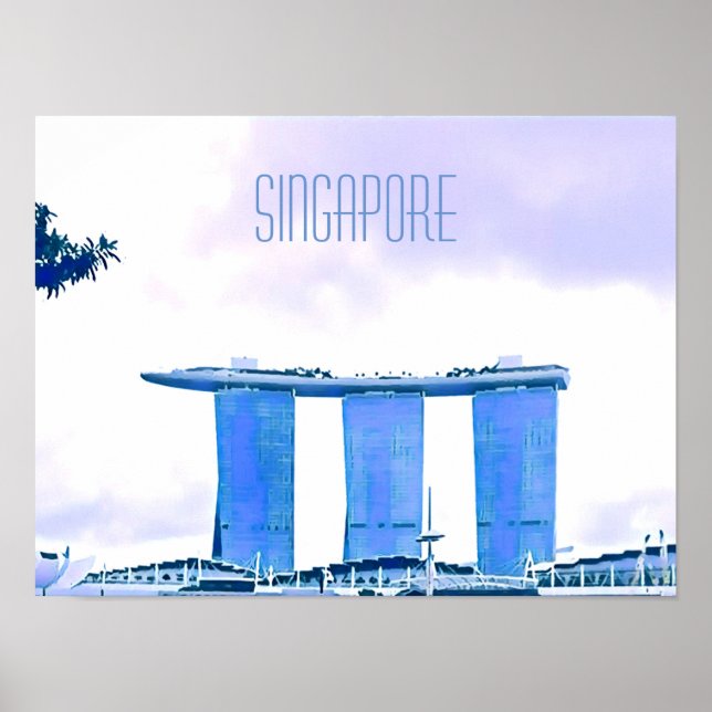 Poster Marina Bay Sands Singapour Voyage (Devant)