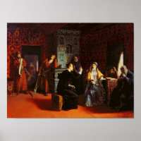 Marina Mniszech arrêtée avec un prêtre, 1883