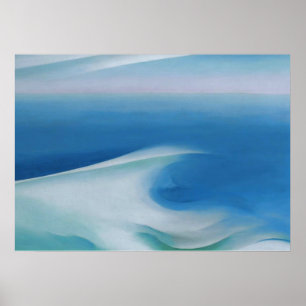 Poster Marine à vague bleue par Georgia O'Keeffe