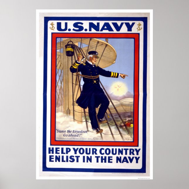 Poster Marine - Aidez votre pays (Devant)