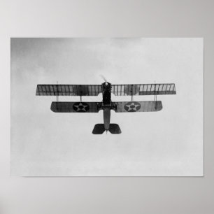 Poster Marine Biplane effectuant une boucle - WW1 - 1918
