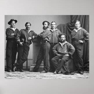 Poster Marine de guerre civile : 1860
