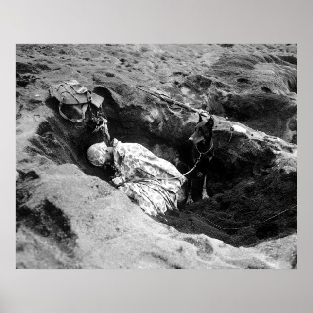 Poster Marine et son chien (Devant)