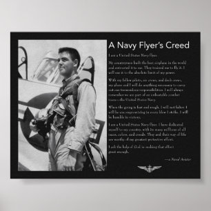 Poster Marine Flyer's Creed