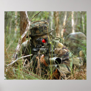 Poster Marine prend l'objectif