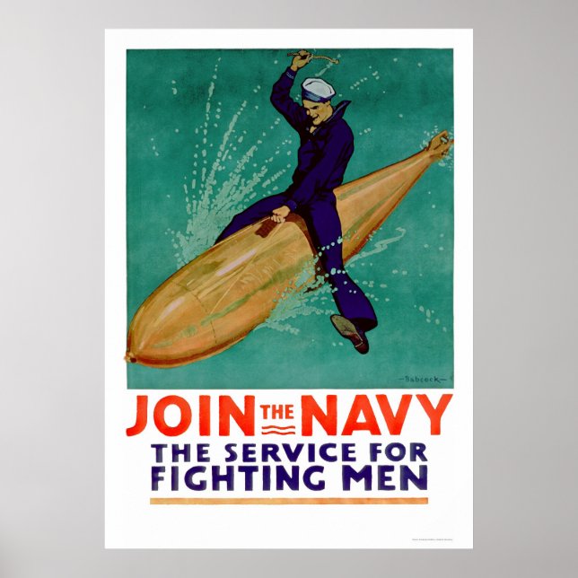 Poster Marine, Service for Fighting Men (US02288) (Devant)