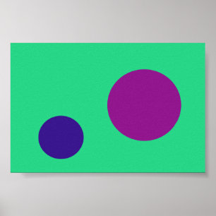 Poster Marine violette verte