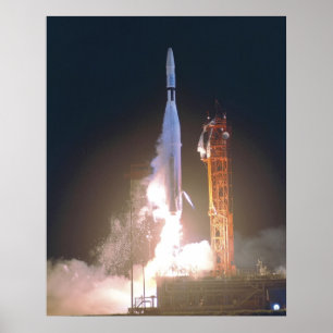 Poster Mariner I 1 fusée dans l'espace vers Vénus NASA