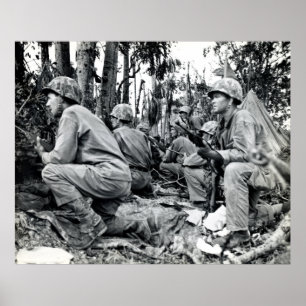 Poster Marines américains 2ème guerre mondiale sur Peleli