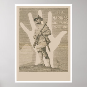 Poster Marines de l'oncle Sam's Right