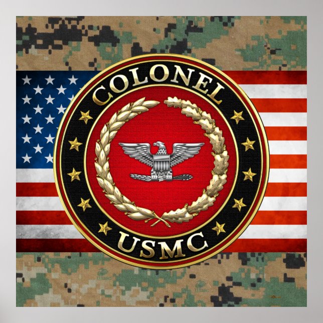 Poster Marines des États-Unis : Colonel (USMC Col) [3D] (Devant)