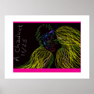 Poster Marionnette aux couleurs vives
