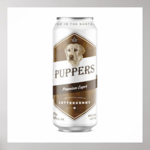 Poster Marionnettes officiellement Waynes bière préférée