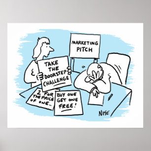 Poster Marketing Manager est en cours d'exécution d'un pl