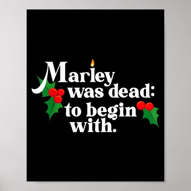 Poster Marley Was Dead_ To Begin With Charles Ens Christm (Devant)