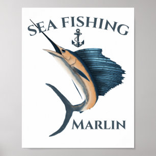 Poster Marlin de pêche en haute mer