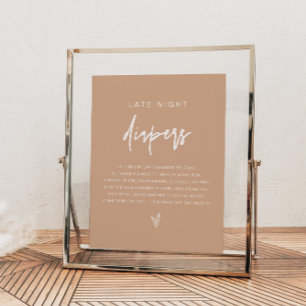 Poster MARLO Boho Earth Toned Late Night Diapers Jeu