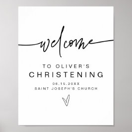Poster MARLO Modern Bold Contemporary Christing Bienvenue