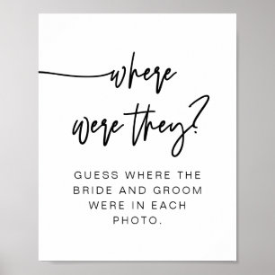 Poster MARLO Moderne et Gras Panneau Où étaient-Ils