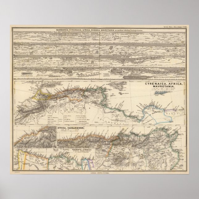 Poster Marmarica, Cyrénaïque, Afrique, Numidia (Devant)