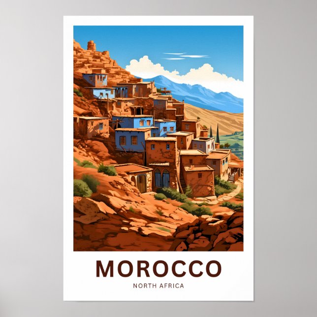 Poster Maroc Afrique du Nord Imprimer (Devant)