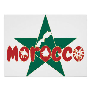 Poster Maroc : Un patrimoine forgé en étoile