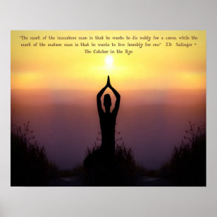 Poster "Marque de l'homme mûr" Catcher dans le doré - Imp