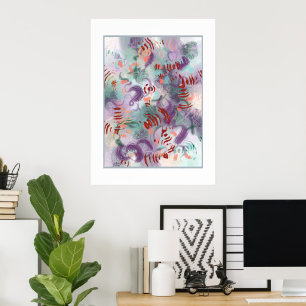 Poster Marque joyeuse Abstraite