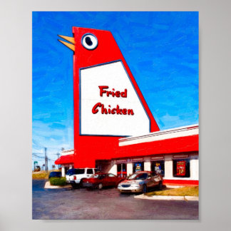 Poster Marque Marietta - Le Gros Poulet - Archivage 8x6