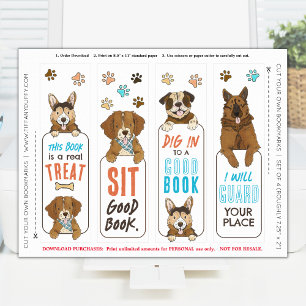 Poster Marque-pages imprimable avec des jeux de mots sur