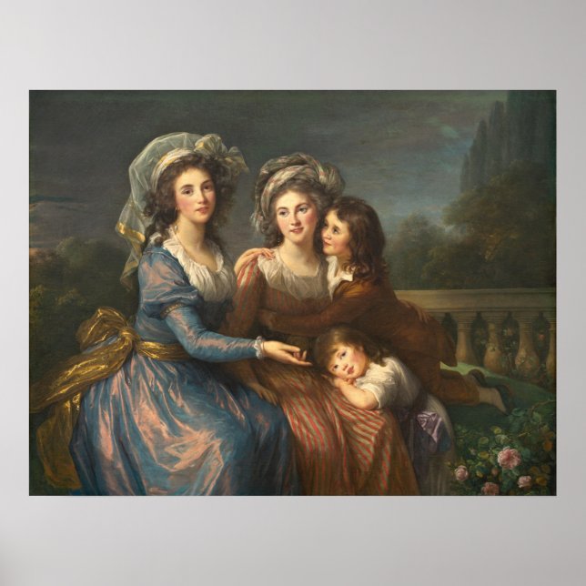 Poster Marquise de Pezay - Élisabeth Louise Brun Beaux-Ar (Devant)