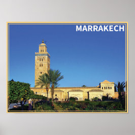 Poster Marrakech - Maroc