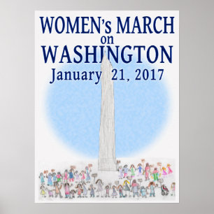 Poster Mars des femmes sur Washington - par la perle