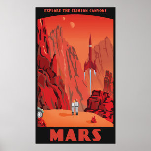 Poster Mars - Grand format
