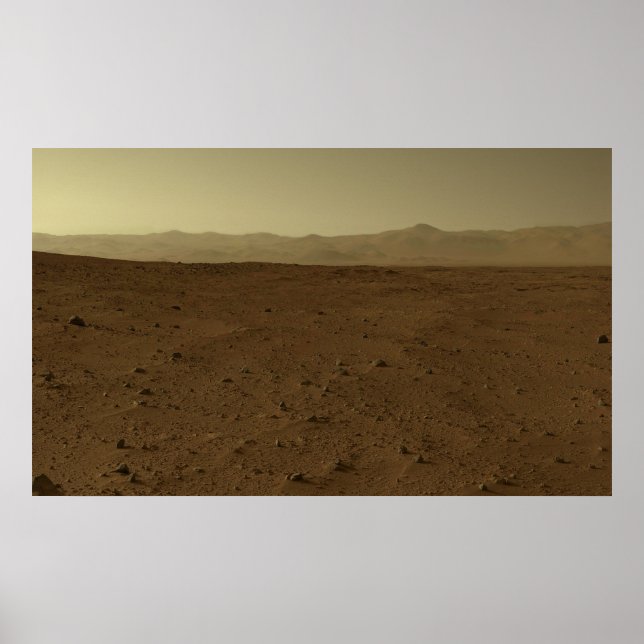 Poster Mars Horizon via Curiosity (Devant)