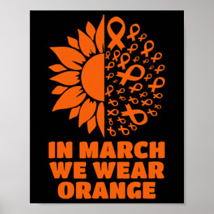 Poster Mars Nous Portons Tournesol Sclérose en plaques