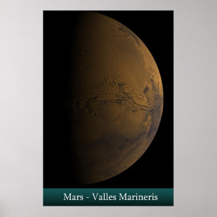 Poster Mars - Valles Marineris