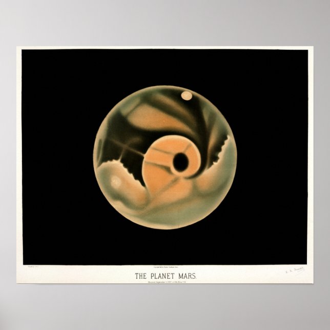 Poster Mars vintage (Devant)